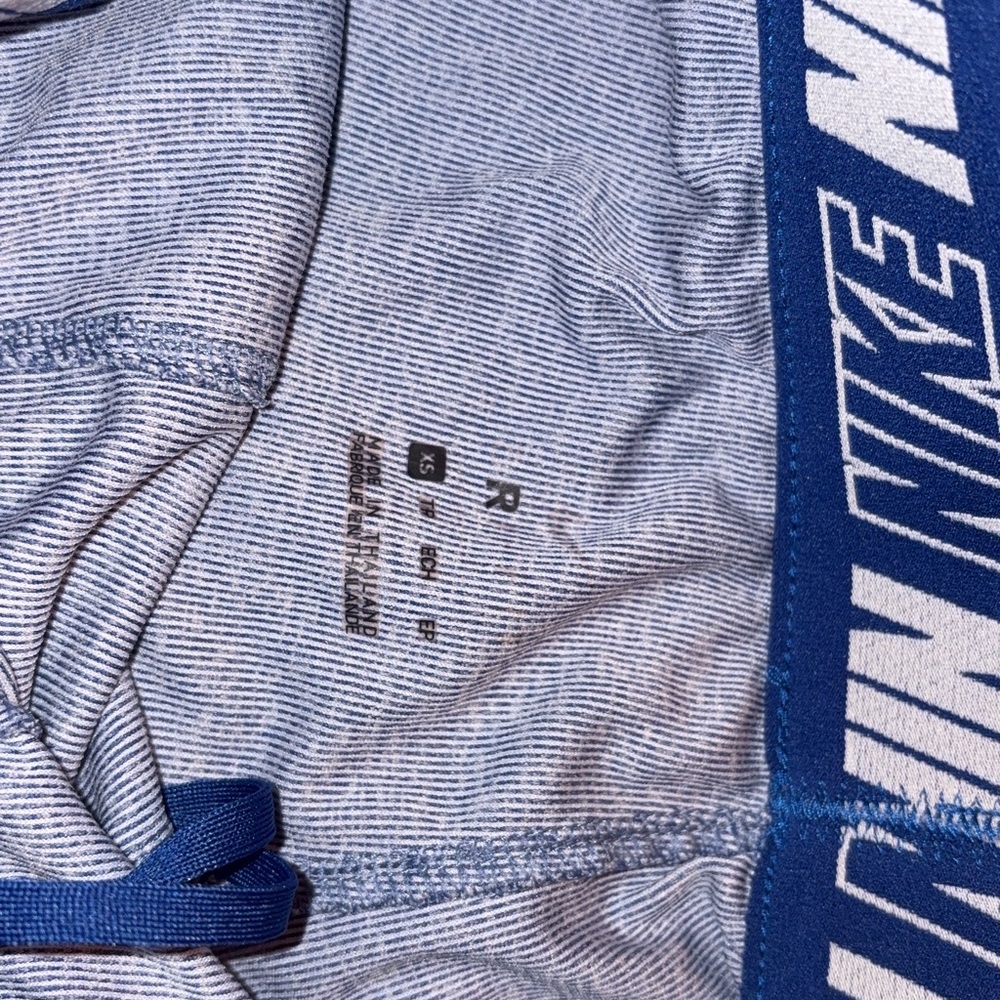 Nike Blue and White Striped Shorts